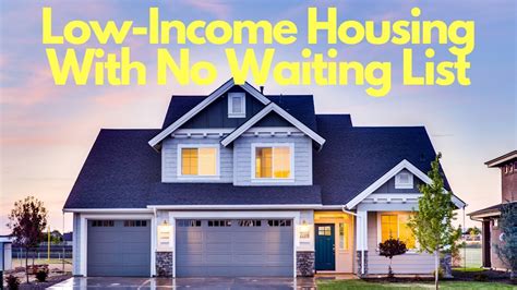 Maintaining Your Status on the Waiting List If you are added to the waiting list, you will be notified by mail when your name comes to the top of the waiting list or if we are updating our files. . Low income housing with no waiting list